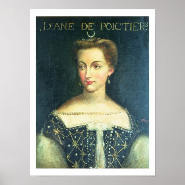 Poster Diane de Poitiers (huile sur toile) (Devant)