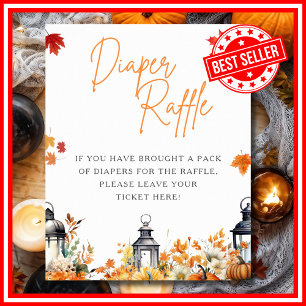 Poster DIAPER RAFFLE UN JEU UN PEU Citrouille