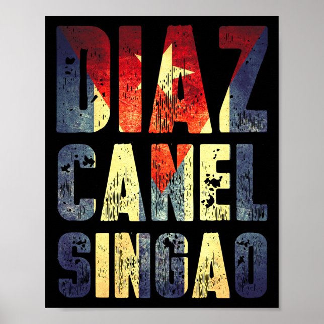 Poster Diaz Canel Singao (Devant)