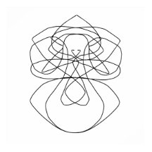 Dibujo de arte de líneas abstractas