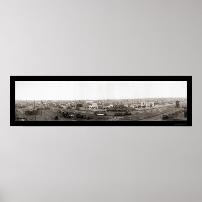 Poster Dickinson North Dakota Photo 1914 (Devant)