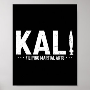 Poster Dicton Vintage Kali Formation aux Arts Martiaux Ph
