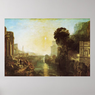Poster Dido construisant la copie de toile de Carthage