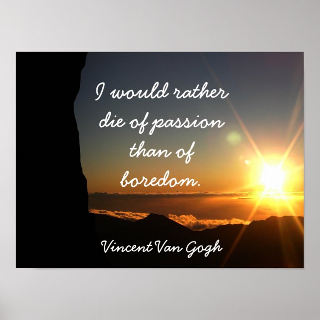 Poster Die de la passion - Vincent Van Gogh - Art print (Devant)