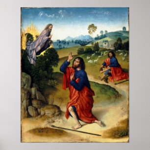 Poster Dierick Bouts, l'ancien Moïse, et Burning Bush