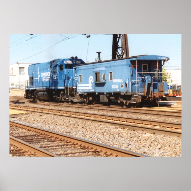 Poster Diesel Conrail #1633 GP-15-1 (Devant)