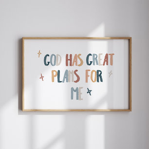 Poster Dieu a de grands plans pour moi imprimer