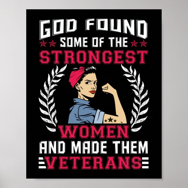 Poster Dieu a trouvé certaines des femmes les plus fortes (Devant)