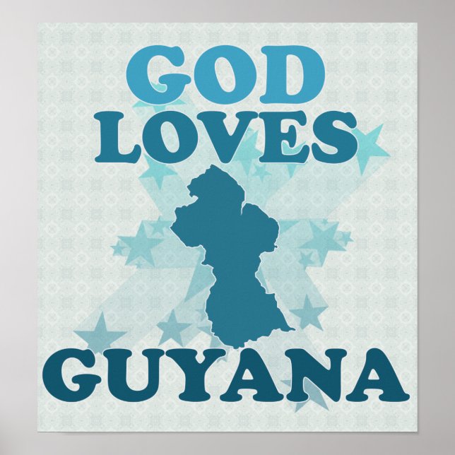 Poster Dieu aime Guyana (Devant)