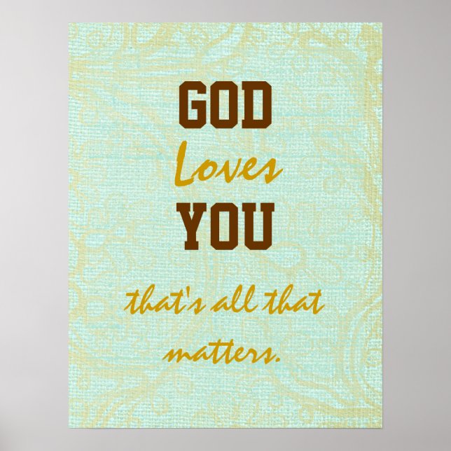 Poster Dieu aime que vous citez (Devant)