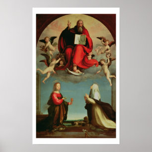 Poster Dieu apparaissant à Sainte Marie-Madeleine et à Sa