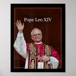 Poster Dieu Béni Pape Leo Xiv 5