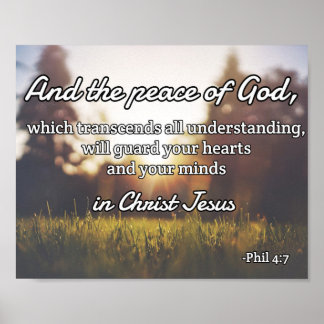 Poster Dieu cite : Phil 4:7 — "Paix de Dieu"
