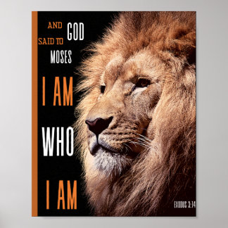 Poster Dieu dit à Moïse : JE SUIS qui JE SUIS