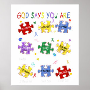 Poster Dieu dit que vous l'êtes, rétro, vintage