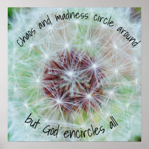 Poster Dieu encercle Tout