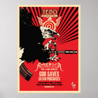 Poster "Dieu épargne et Satan achète"
