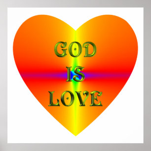 Poster "Dieu est amour"