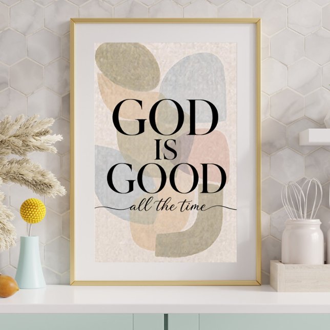 Poster DIEU EST BON | Chrétien (Créateur téléchargé)