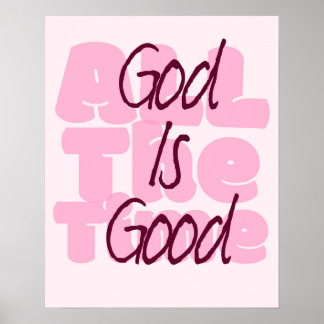 Poster Dieu est bon tout le temps