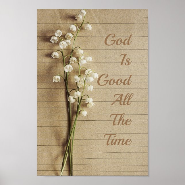 Poster "Dieu Est Bon Tout Le Temps" Prophète (Devant)