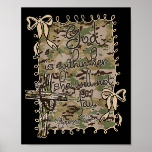 Poster Dieu Est En Elle Elle Ne Echouera Pas Bible Chréti