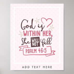 Poster Dieu est en elle, elle ne tombera pas Filles de la