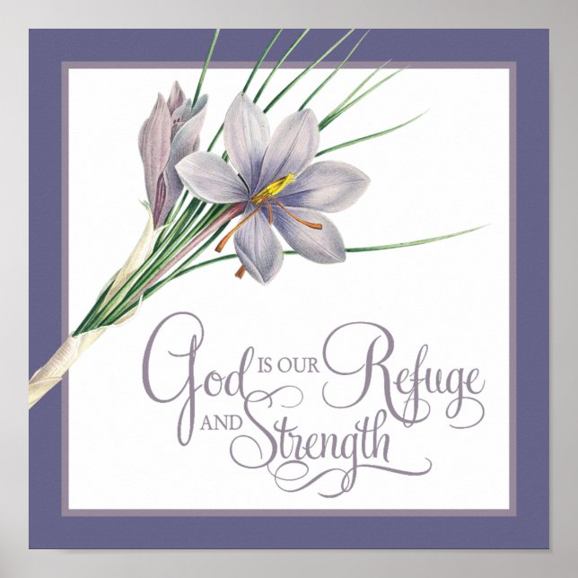 Poster Dieu est notre Refuge et notre force (Devant)