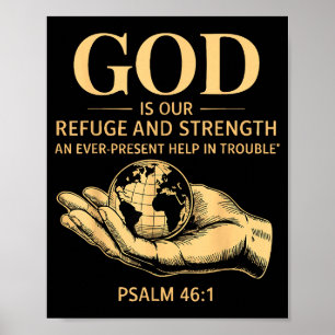 Poster Dieu est notre refuge et notre force – Psaume 46_1