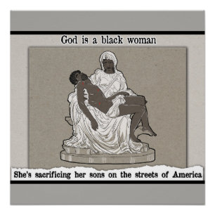Poster Dieu est une femme noire