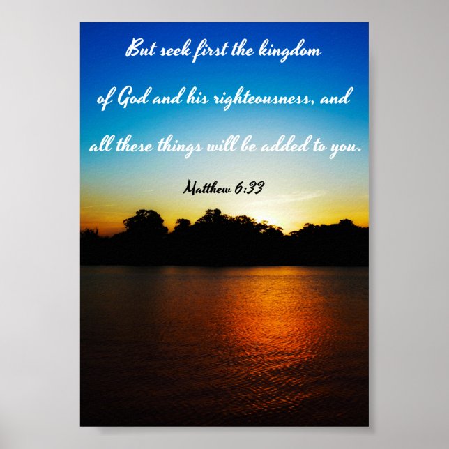 Poster Dieu et sa justice - Bible (Devant)