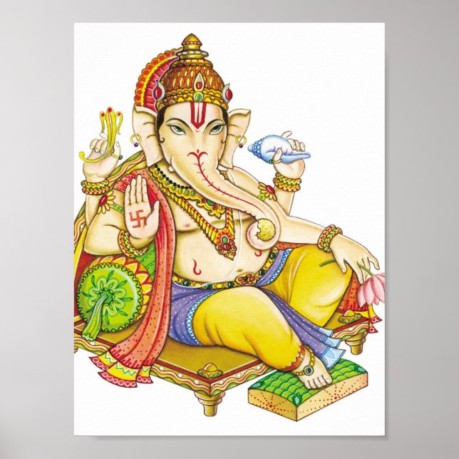 Poster Dieu Ganesha, Seigneur Ganesh (Devant)