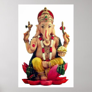 Poster Dieu hindou Ganesh