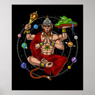 Poster Dieu hindou Hanuman