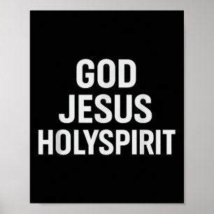 Poster Dieu Jésus Saint Esprit Foi Chrétienne Église Croy