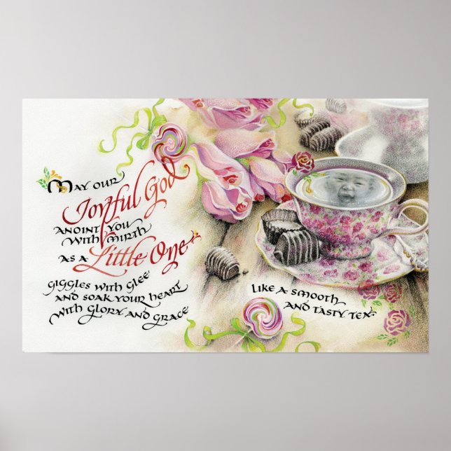 Poster Dieu joyeux, 20"x12.5", Imprimer (Devant)