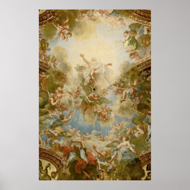 Poster Dieu le Père Tout-Puissant par Antoine Coypel (Devant)