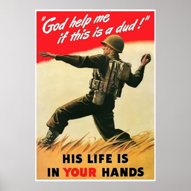 Poster Dieu M'Aime Si C'Est Un Mec ! --Bordure (Devant)