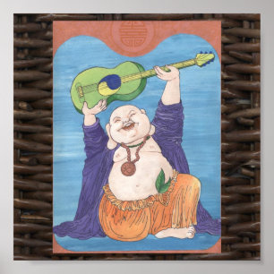 Poster Dieu riant de guitare