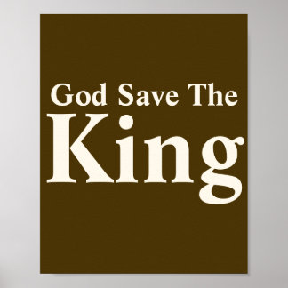 Poster Dieu sauve le roi