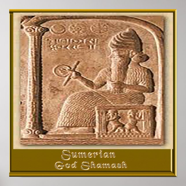 Poster Dieu sumérien Samash (Devant)