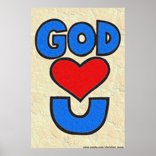 Poster Dieu t'aime (Devant)