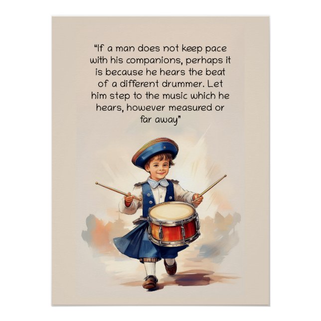 Poster Différents Drummer Art (Devant)
