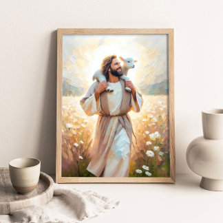 Poster Digne d'être sauvé, Jésus laisse les 99, Jésus sau