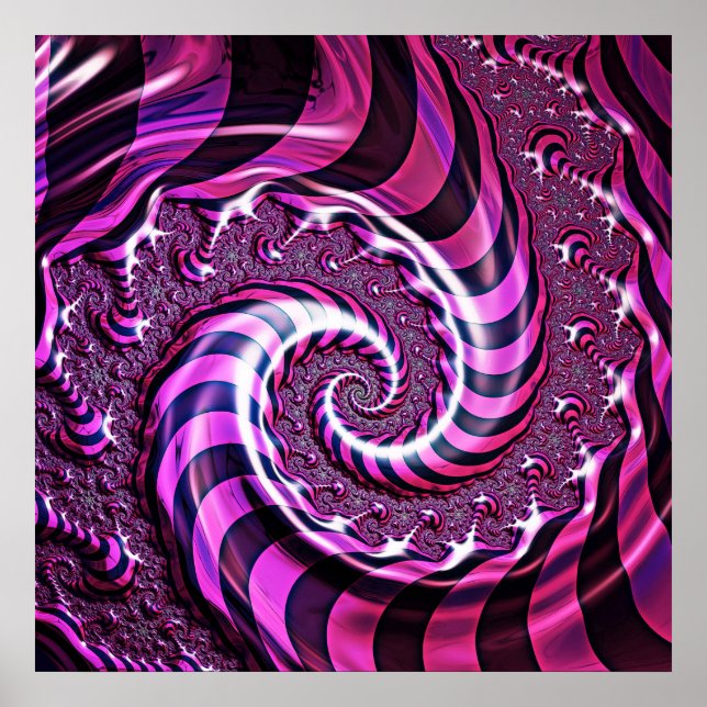 Poster d'illusion rose et noire (Devant)