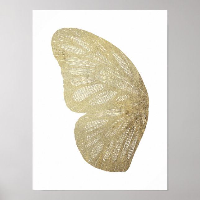 Poster d'illustration de l'aile à papillon d'or (Devant)