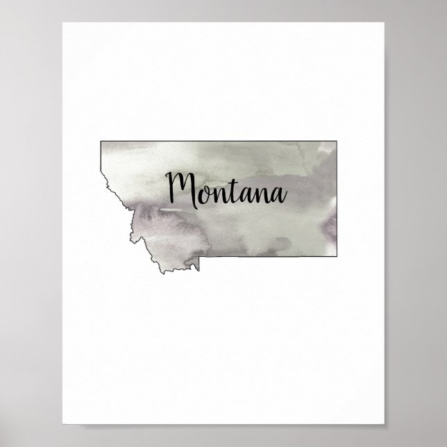 Poster d'illustration de l'État du Montana (Devant)