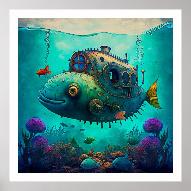 Poster d'illustration de Miles Under the Sea Art 2 (Devant)