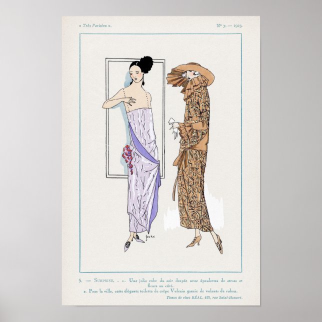 Poster d'illustration de mode vintage (Devant)