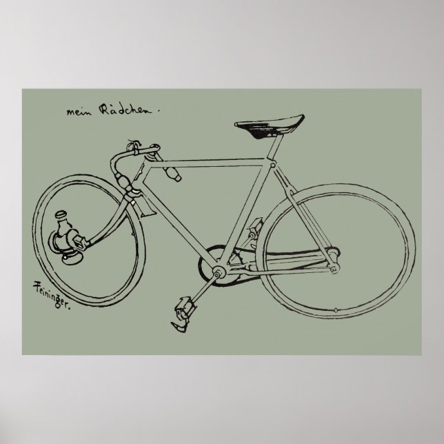 Poster d'illustration et d'art de vélo Vintage 189 (Devant)